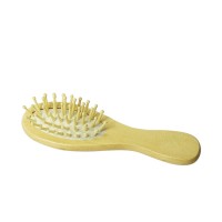 Private Label Eco Friendly Kids Small Wooden Massage Detangling Hair Brush With Logo