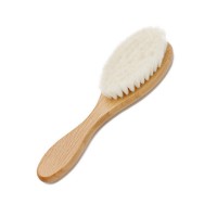 Eco-friendly High Quality Natual Wool Hair Wooden Baby Hair Brush