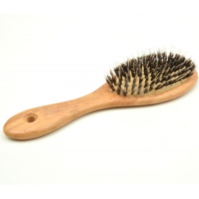 bamboo hair brush custom logo boar bristle with handle