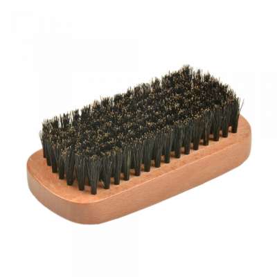 Natural color Beech Boar bristle wooden custom beard brush wholesale