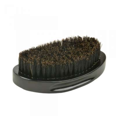 Black wood boar bristle beard brush,360 wave brush hair